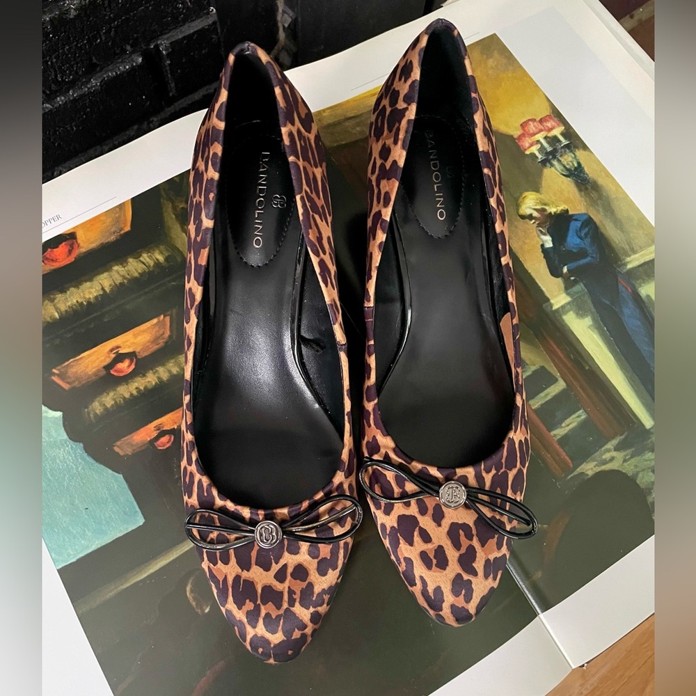 Leopard Print Ballet Wedges by Bandolino